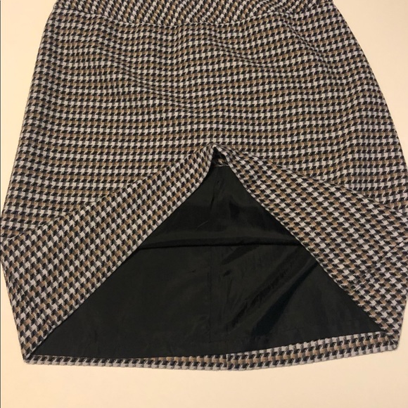 Talbots houndstooth lined pencil skirt- SZ 14 - Picture 3 of 4